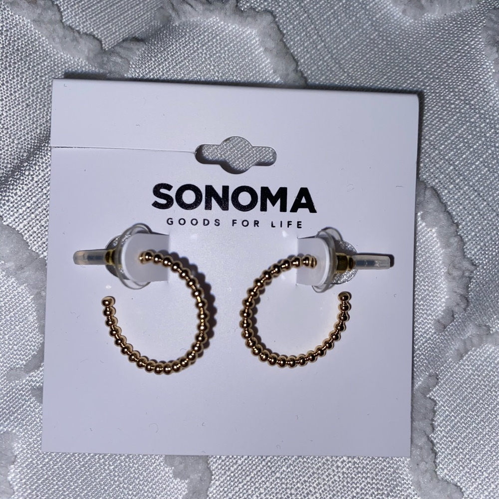 Gold hoop earrings